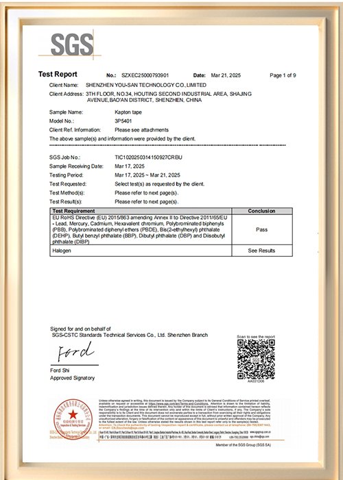 REACH Certifications