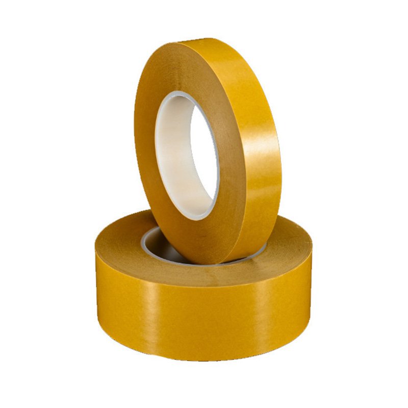 Yellow paper transparent PET double-sided tape