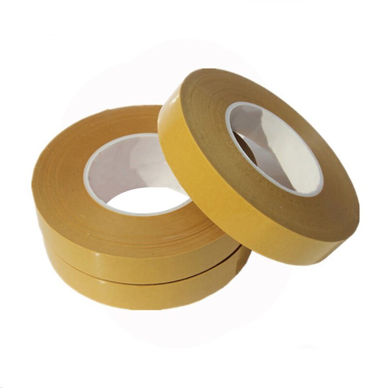 Yellow Paper Transparent Pet Double-Sided Tape-Synthetic Rubber