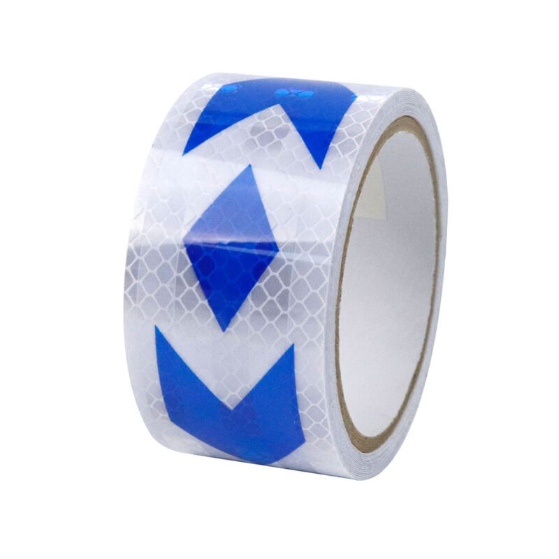 Blue and White Reflective Tape