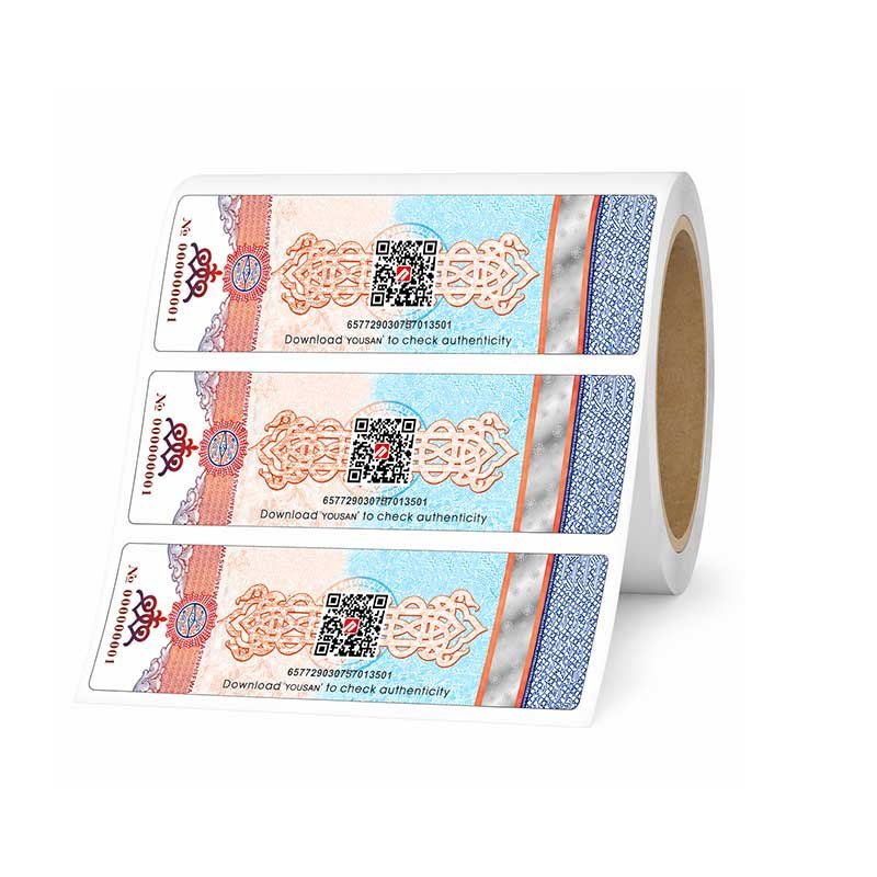High Security Anti-Counterfeiting Labels with QR Code Authentication & Tamper Evidence