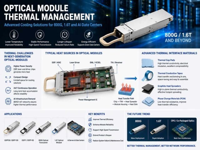 Optical Module Thermal Management in the AI Era: Cooling Technologies for 800G, 1.6T and Next-Generation Optical Interconnects