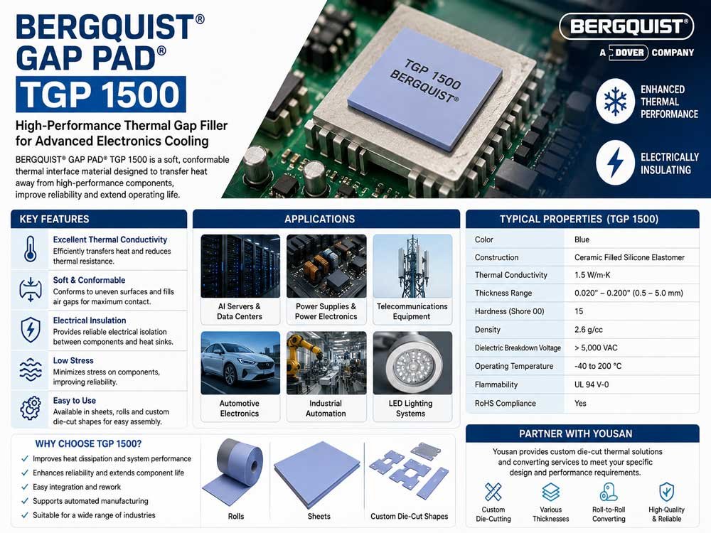 BERGQUIST GAP PAD TGP 1500 BERGQUIST GAP PAD TGP 1500