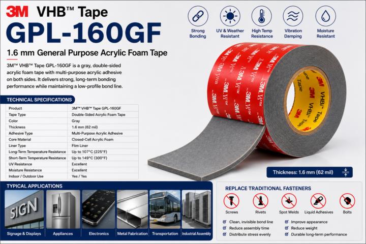 3M GPL-160GF Tape