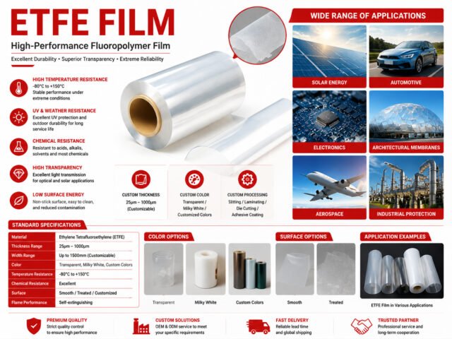 ETFE Film: High-Performance Fluoropolymer Film for Solar, Automotive, Electronics & Industrial Applications