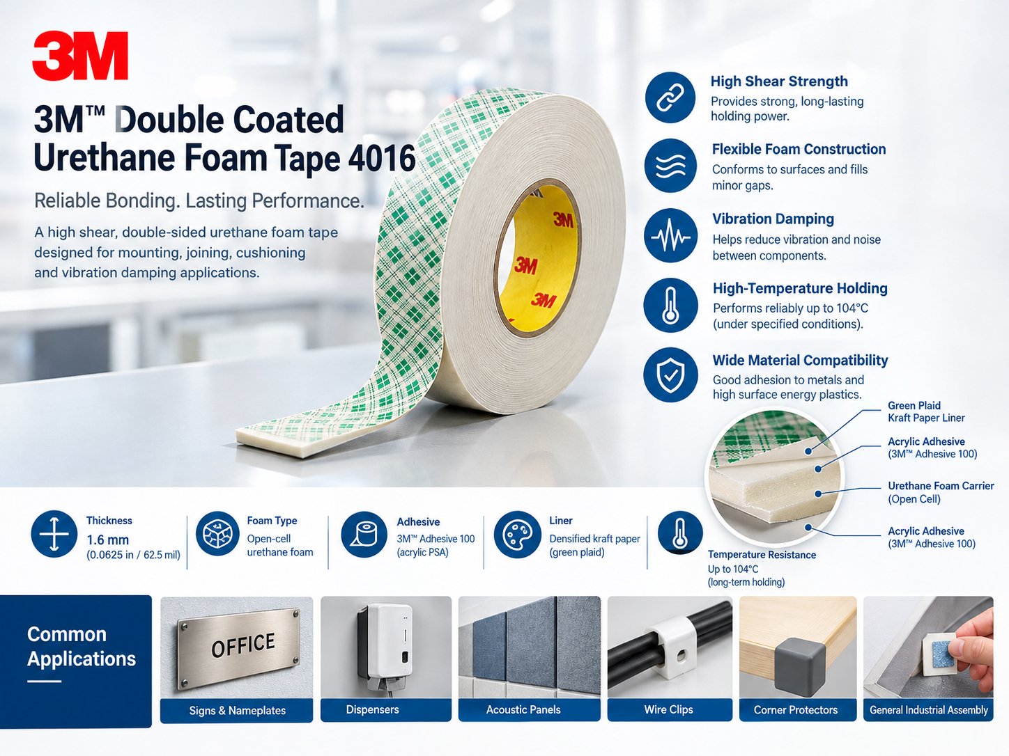 3M 4016 double sided tape 3M 4016 double sided tape