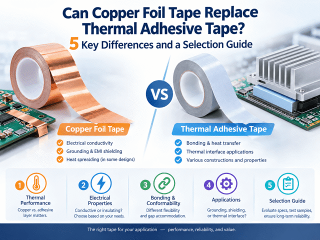 Can Copper Foil Tape Replace Thermal Adhesive Tape? 5 Key Differences and a Selection Guide